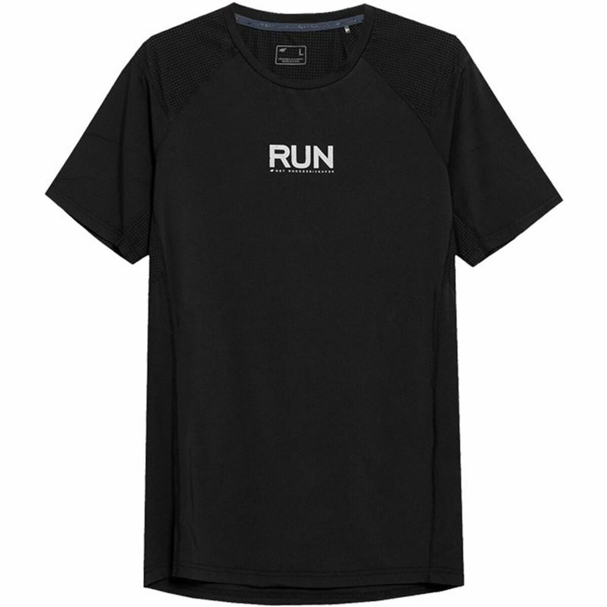 T-shirt med kortärm Herr 4F Run Svart - 3