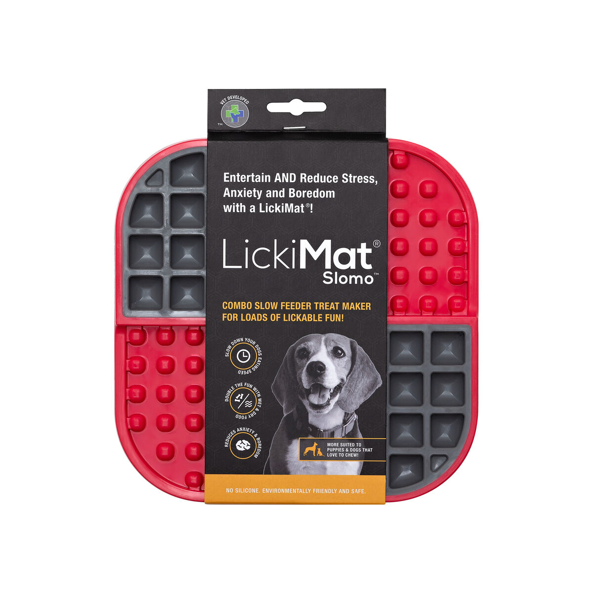 Hundmatare Lickimat polypropen TPR Röd - 2