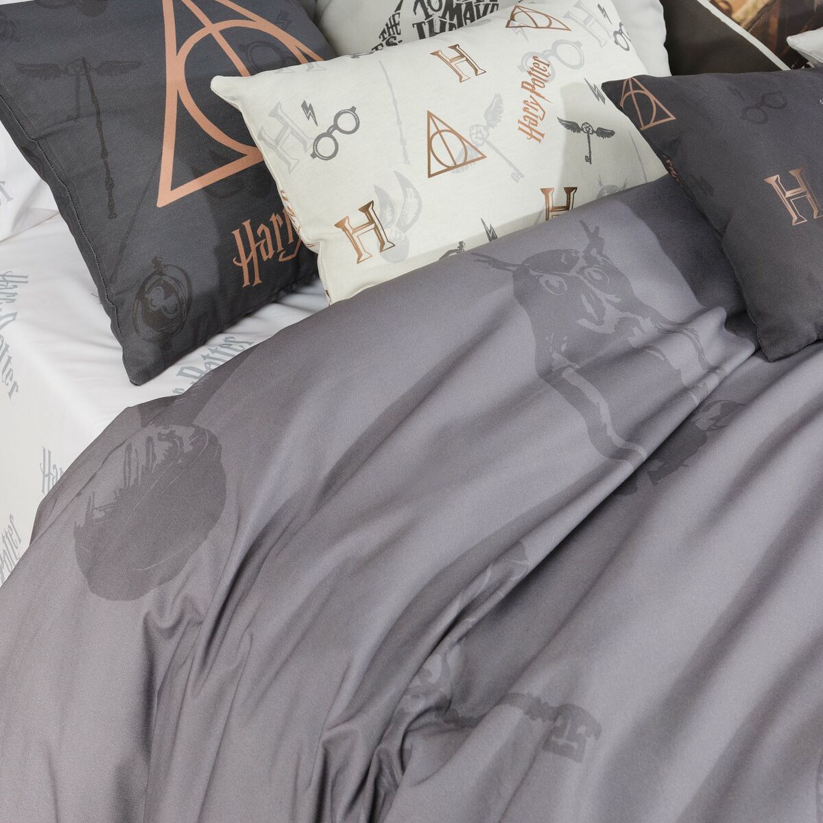 Påslakan Harry Potter Deathly Hallows Multicolour 175 Trådar 155 x 220 cm Säng 90 - 4