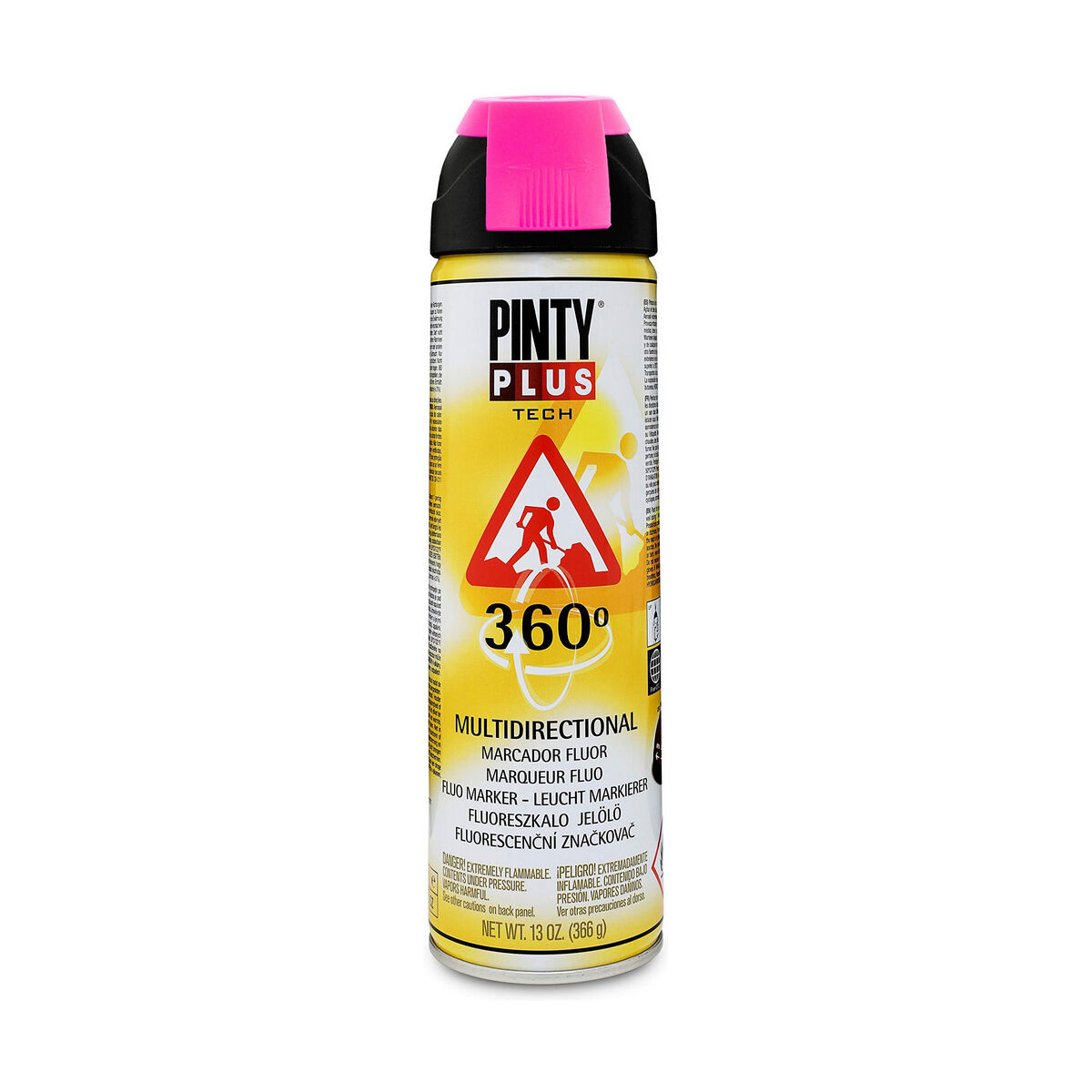Sprejfärg Pintyplus Tech T184 360º Fuchsia 500 ml - 3