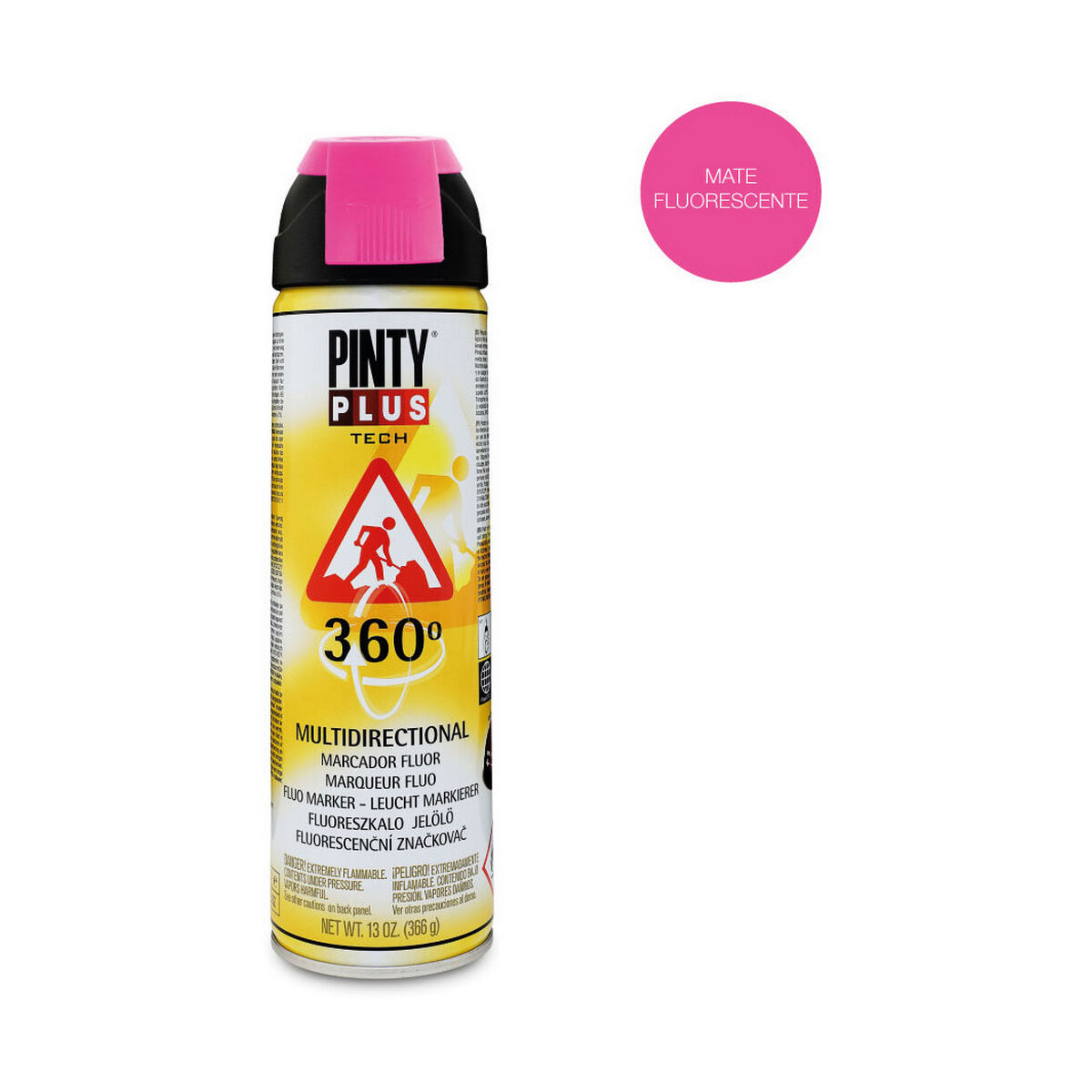 Sprejfärg Pintyplus Tech T184 360º Fuchsia 500 ml - 4