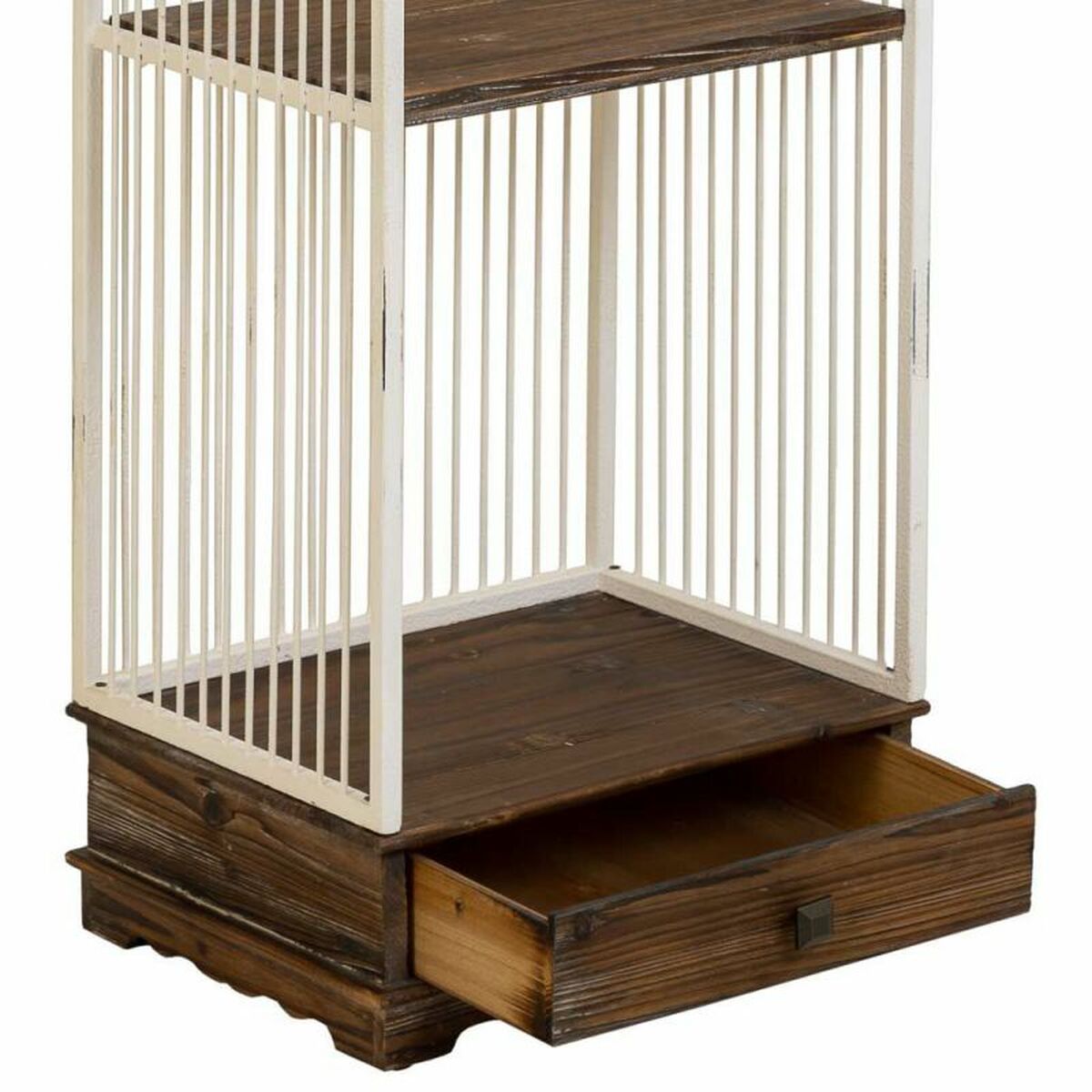 Bokhylla Alexandra House Living Vit Metall Trä MDF 31 x 172 x 41 cm - 7