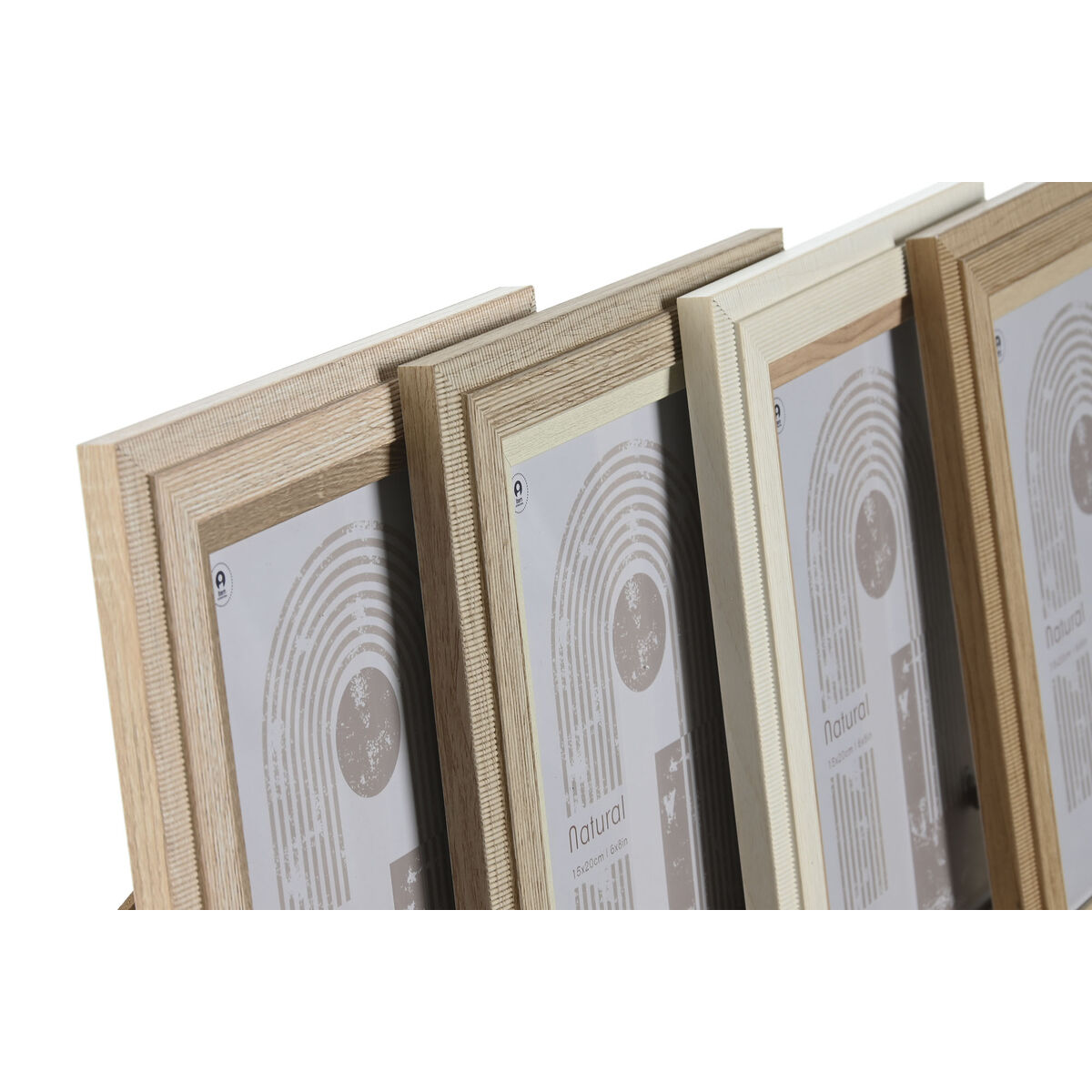 Fotoram Home ESPRIT Glas Trä MDF 18 x 2,8 x 23 cm (4 antal) - 3