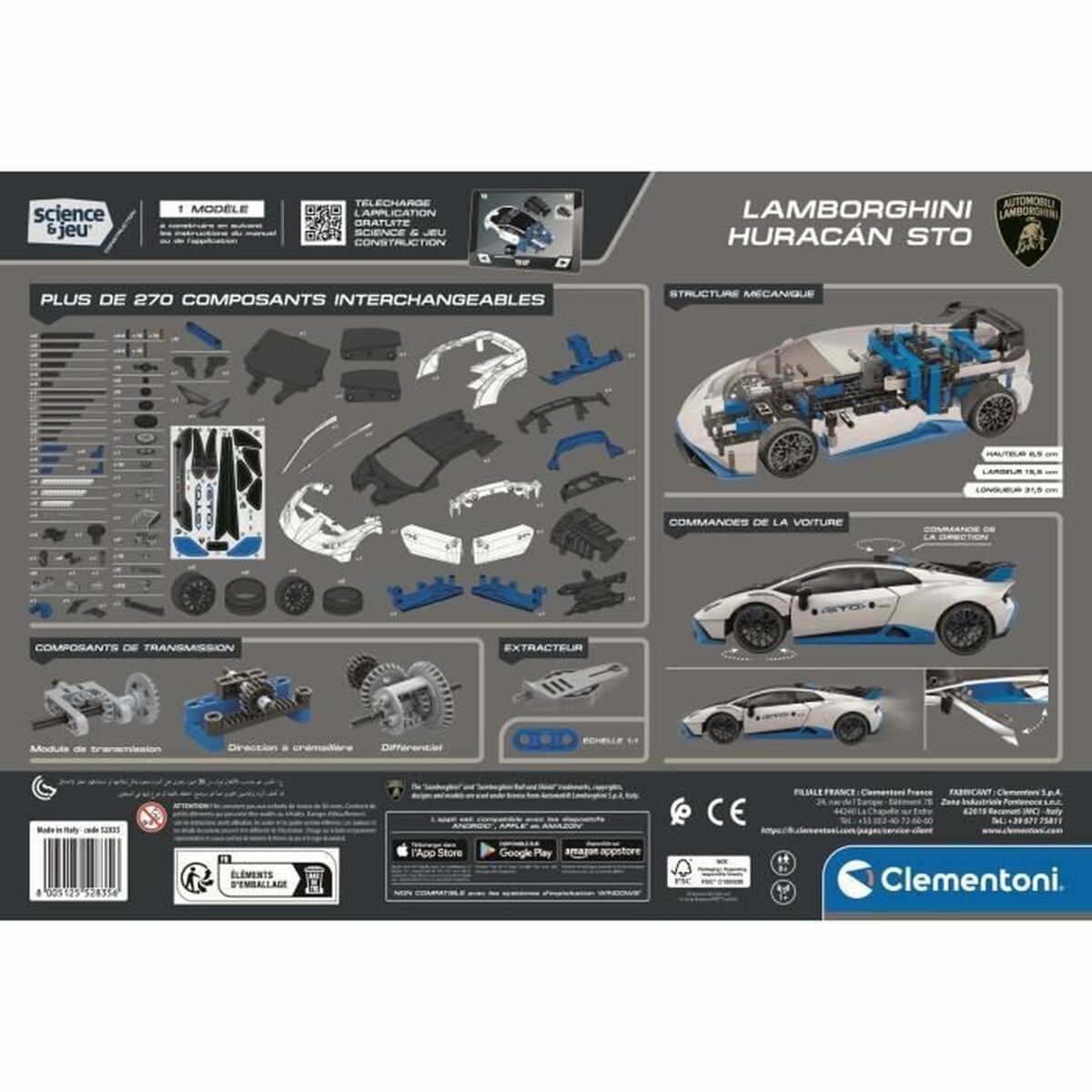 Radiostyrd bil Clementoni Lamborghini Huracan STO - 6