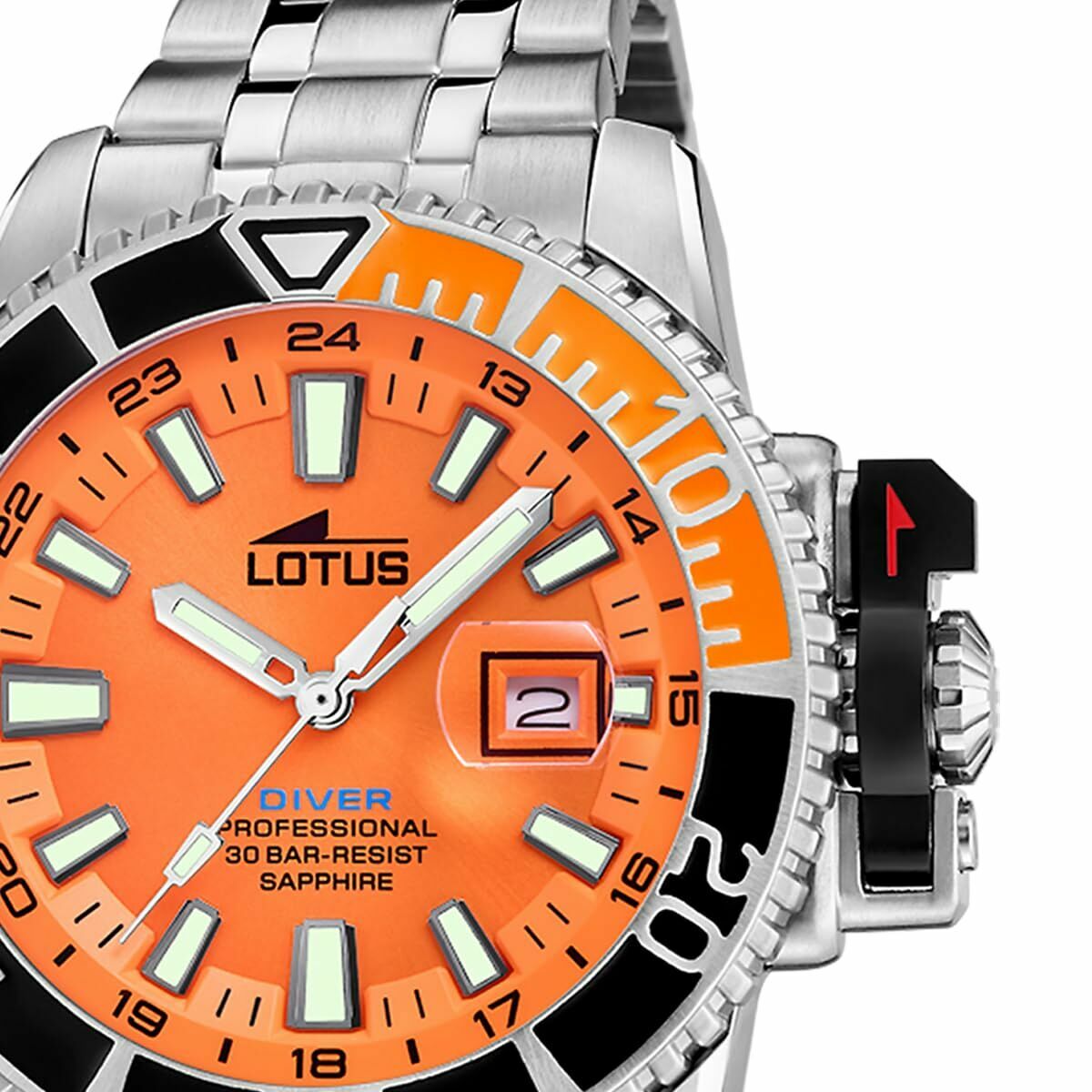Herrklocka Lotus LOTUS Orange Silvrig - 2