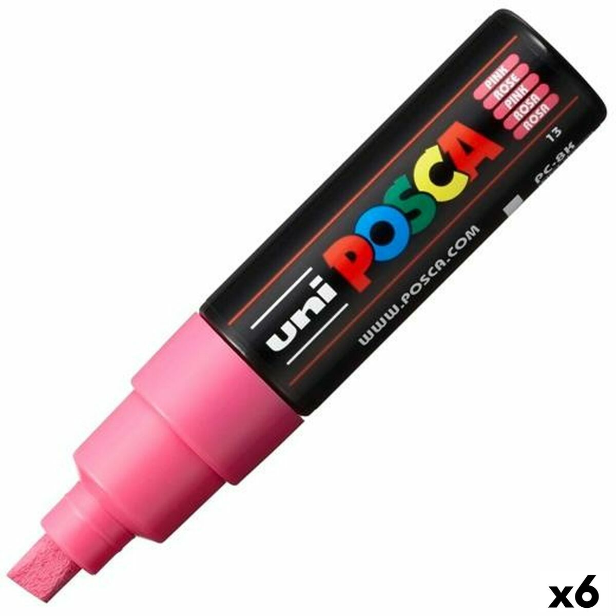 Markör POSCA PC-8K Rosa (6 antal) - 3
