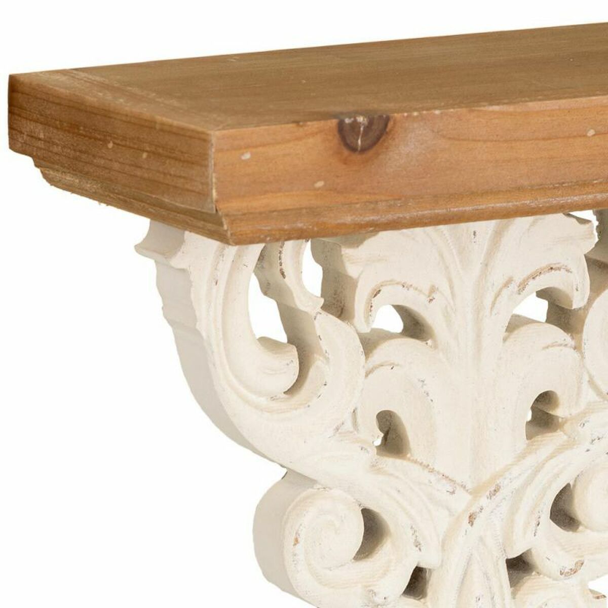 Hyllor Alexandra House Living Vit Granträ Trä MDF 37 x 15 x 30 cm - 7