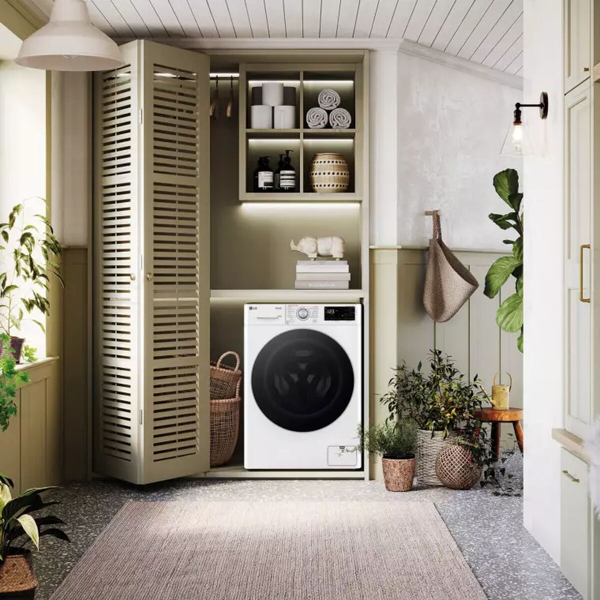 Smart Tvättmaskin-Torktumlare LG F4DR5509A1W 1400 rpm 9 kg 6 Kg - 7
