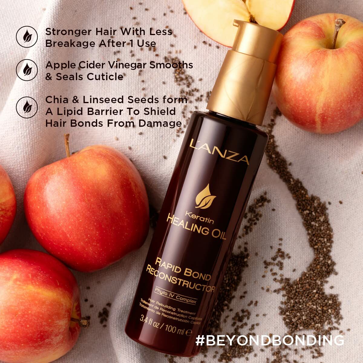 Stylingkräm L'ANZA Keratin Healing Oil 100 ml - 3