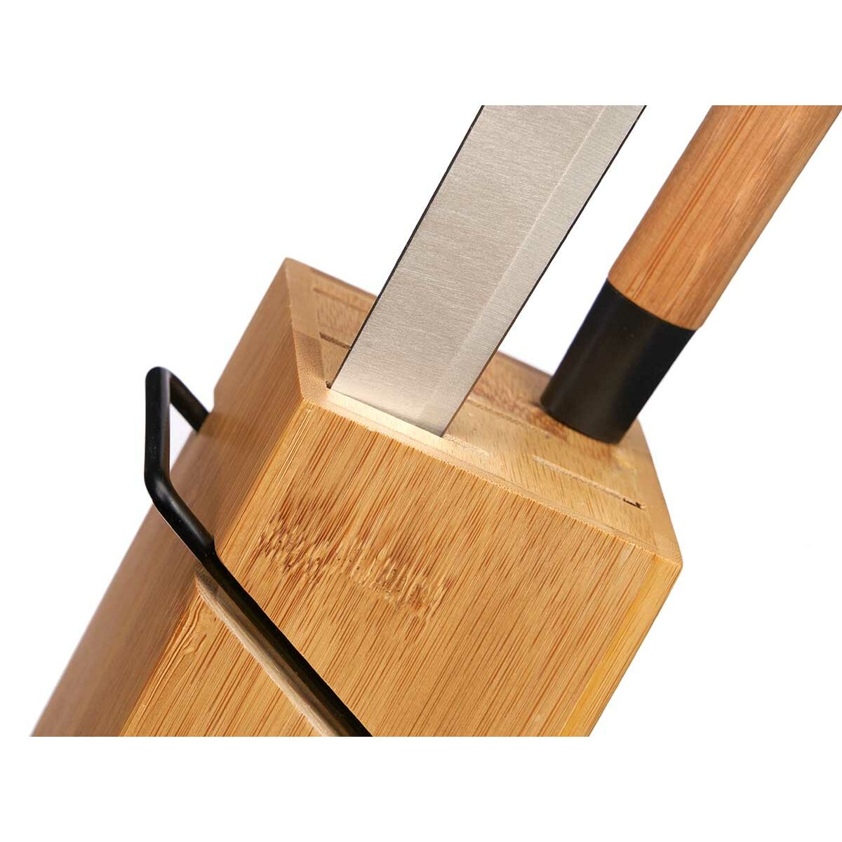 Knivset med trähållare Kinvara KT171028A 6PCS Naturell Bambu Stål (4 antal) - 3