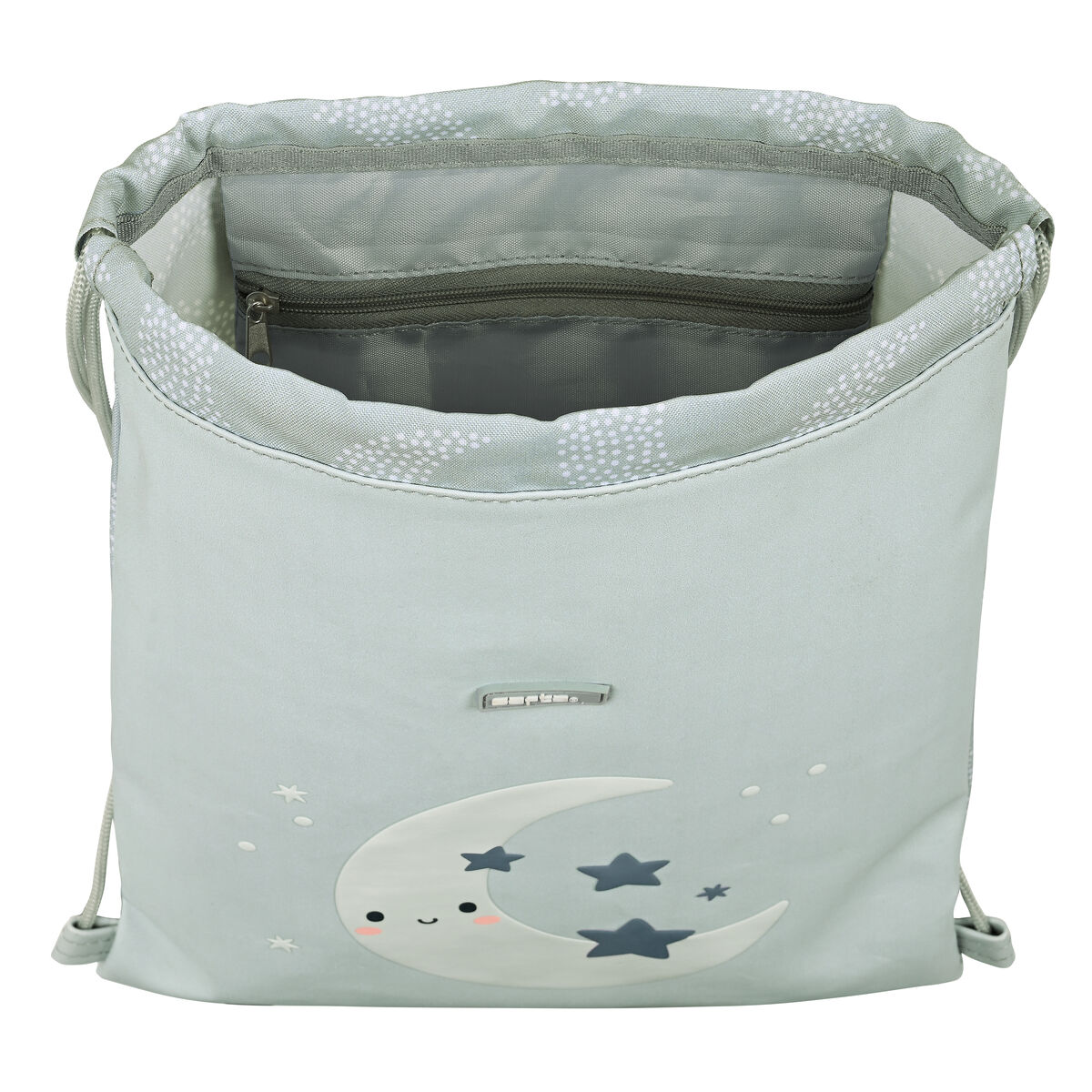 Skopåse med remmar Safta Luna Grå 26 x 34 x 1 cm - 7