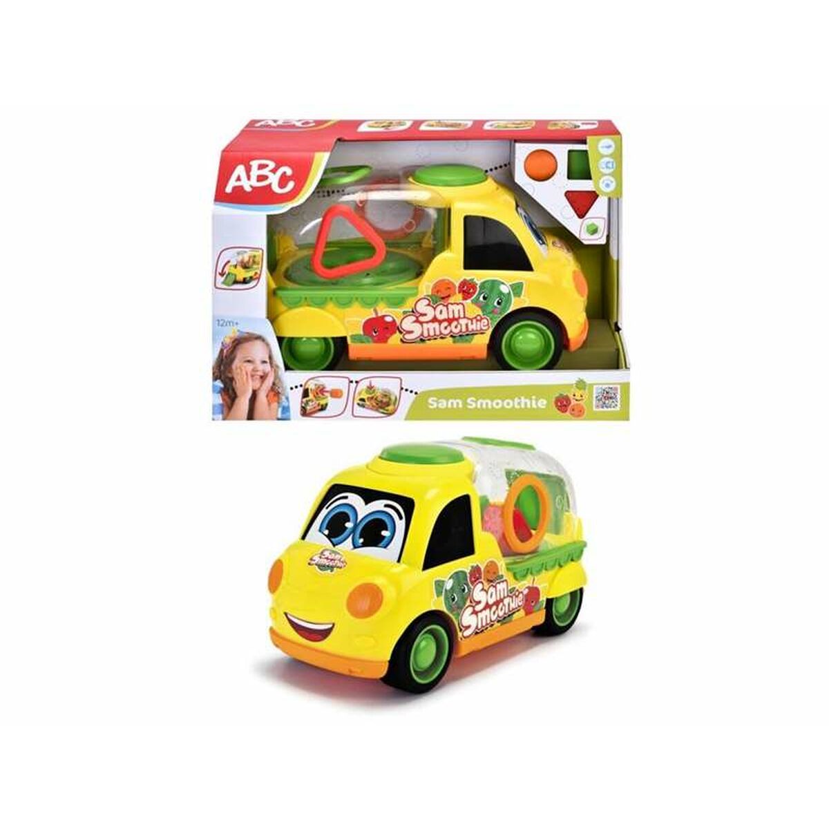 Fordon Dickie Toys Skåpbil Gul Plast Jul