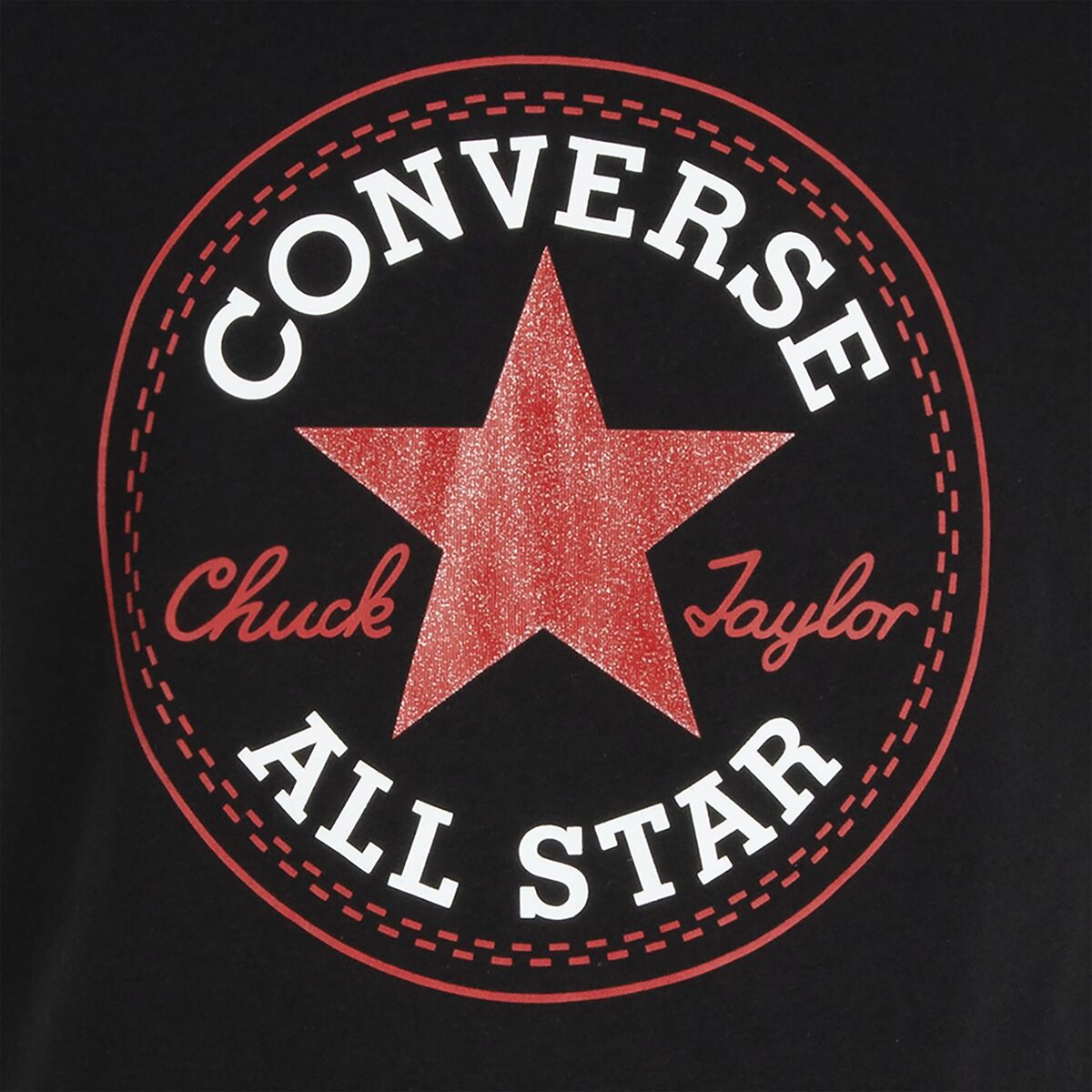 Barn T-shirt med kortärm Converse Svart