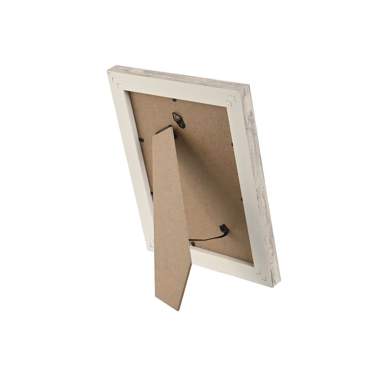 Fotoram Home ESPRIT Vit Naturell Glas polystyren Skandinavisk 19,5 x 2 x 24,5 cm (2 antal) - 3