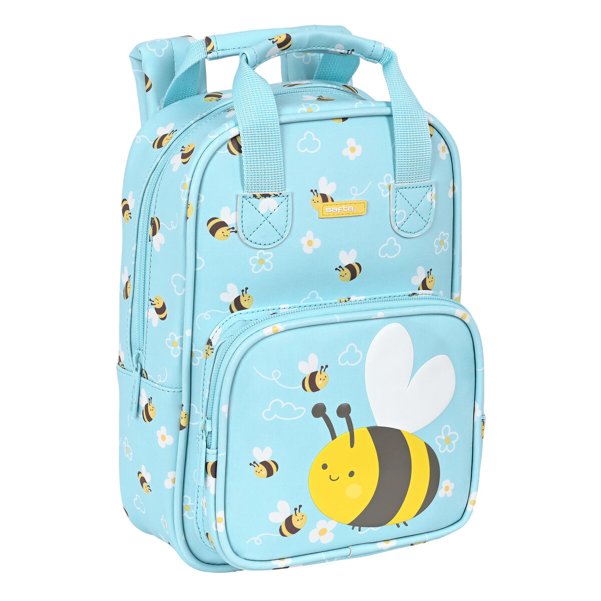 Skolryggsäck Safta Abeja Ljusblå 20 x 28 x 8 cm - 4