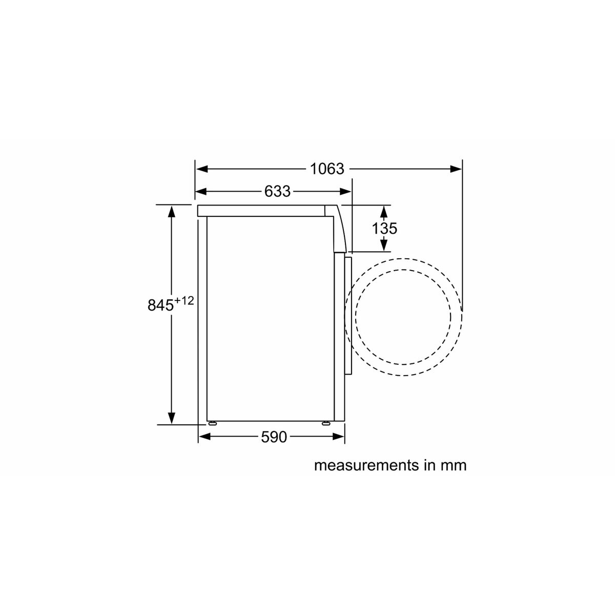 Tvättmaskin Siemens AG WM12N265ES 60 cm 1200 rpm 8 kg - 3