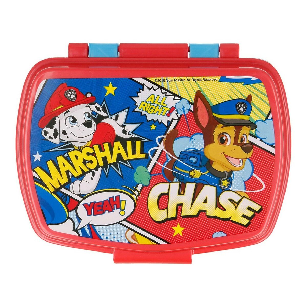 Smörgåslåda The Paw Patrol Friendship Röd Blå (17 x 5.6 x 13.3 cm) - 2