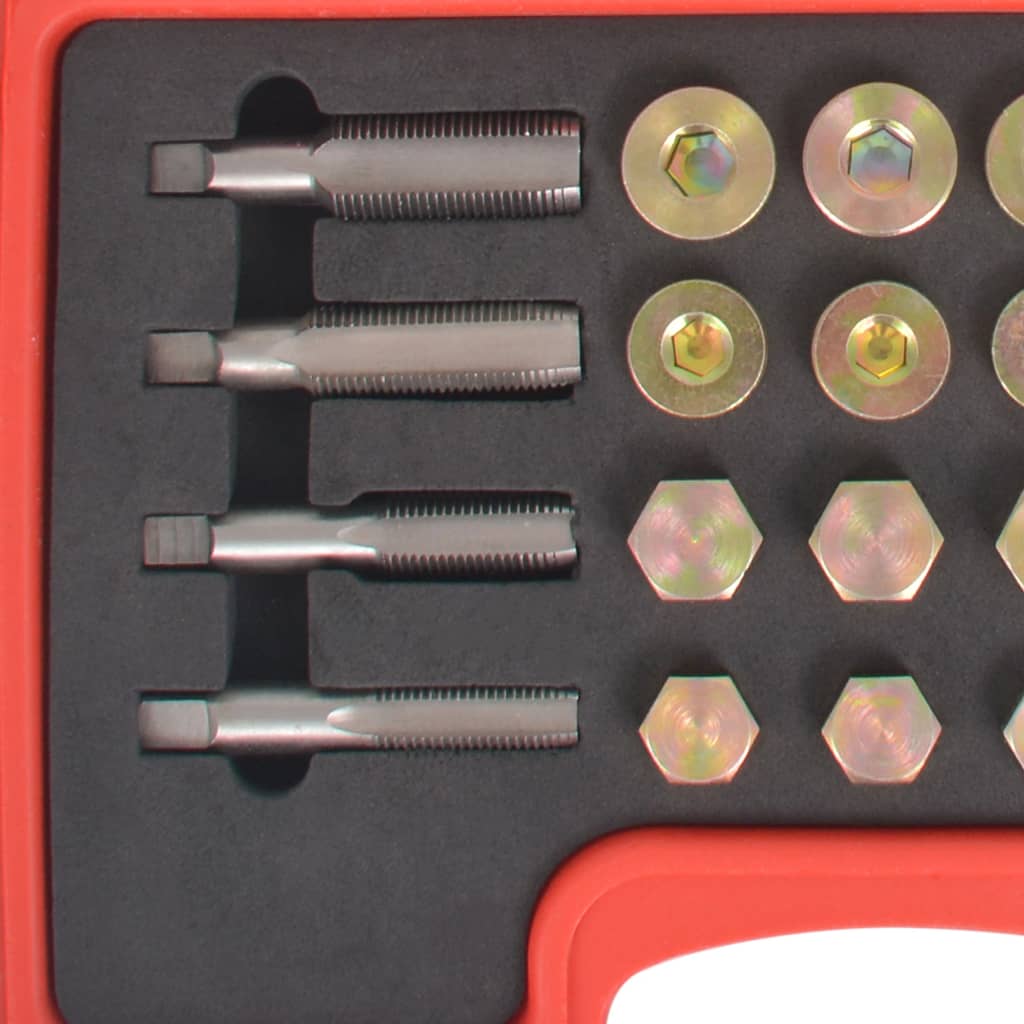 vidaXL Reparationssats för oljeplugg 64 delar set M13 M15 M17 M20 - 6