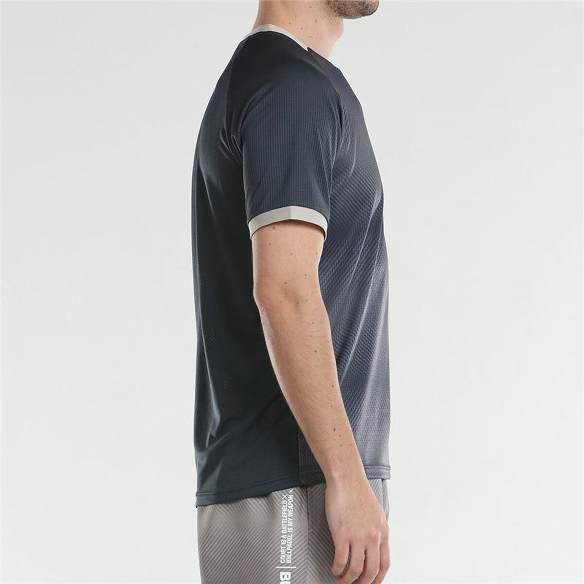 T-shirt med kortärm Herr Bullpadel Actua  Grå - 2