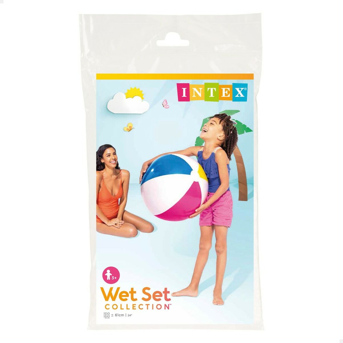 Strandboll Intex Ø 61 cm PVC (36 antal) - 9