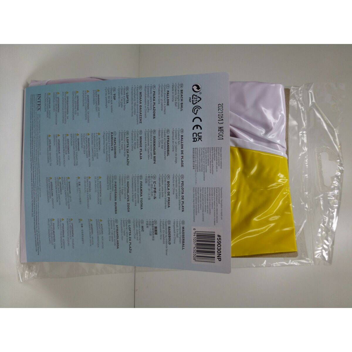 Strandboll Intex Ø 61 cm PVC (36 antal) - 11