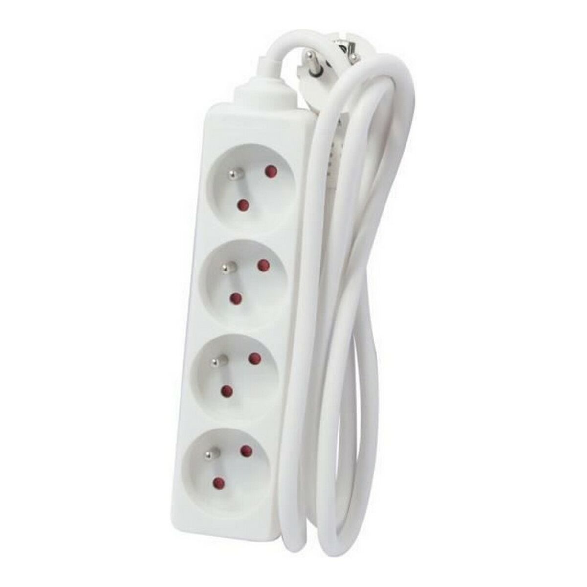 Ellist 4 Tomas-uttag utan brytare Chacon Vit 3500 W (5 m)