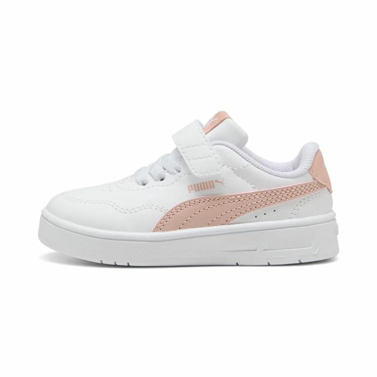 Sportskor för barn Puma Court Lally Ac+ Inf Vit Rosa