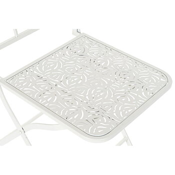 Kerti szék DKD Home Decor Vit Metall 40 x 48 x 93 cm