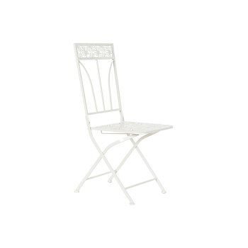 Kerti szék DKD Home Decor Vit Metall 40 x 48 x 93 cm