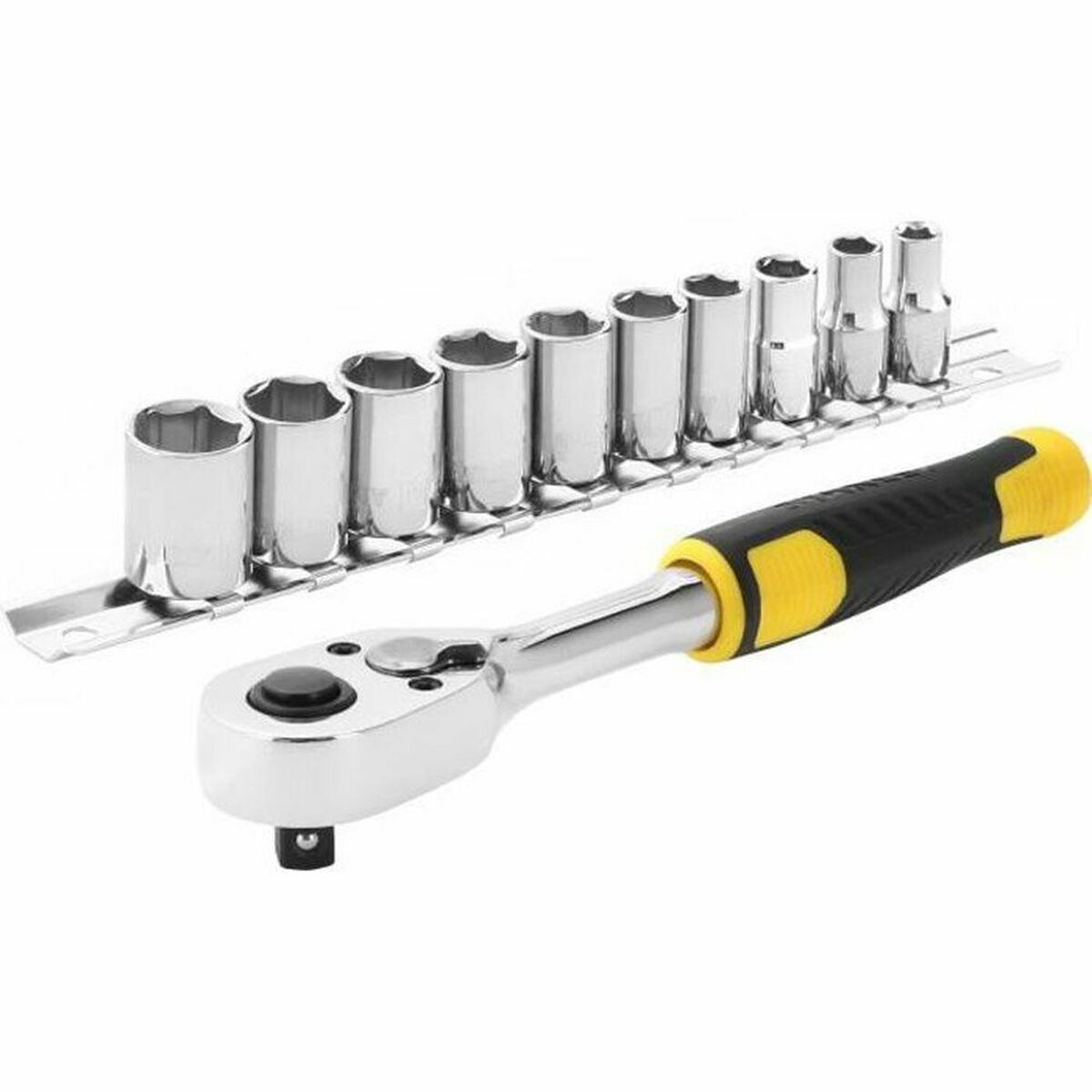 Hylsnyckel Stanley 72 DET STMT82666-0 1/4" Metall 11 Delar