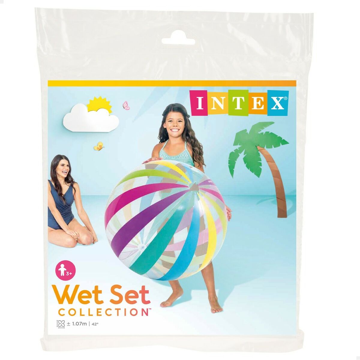 Strandboll Intex Jumbo Ø 107 cm PVC (24 antal) - 8