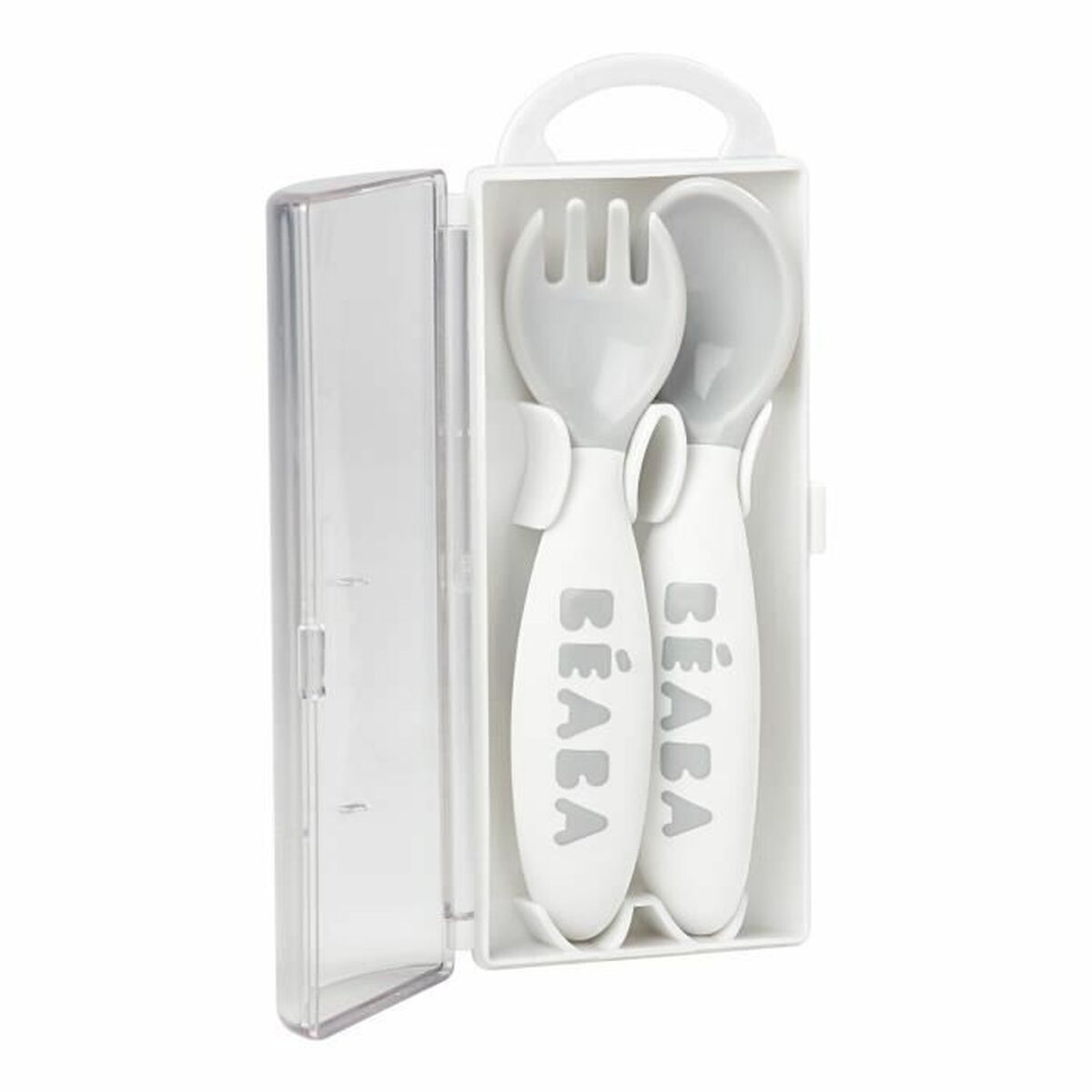 Bestick Béaba Grå Plast (2 antal) - 2