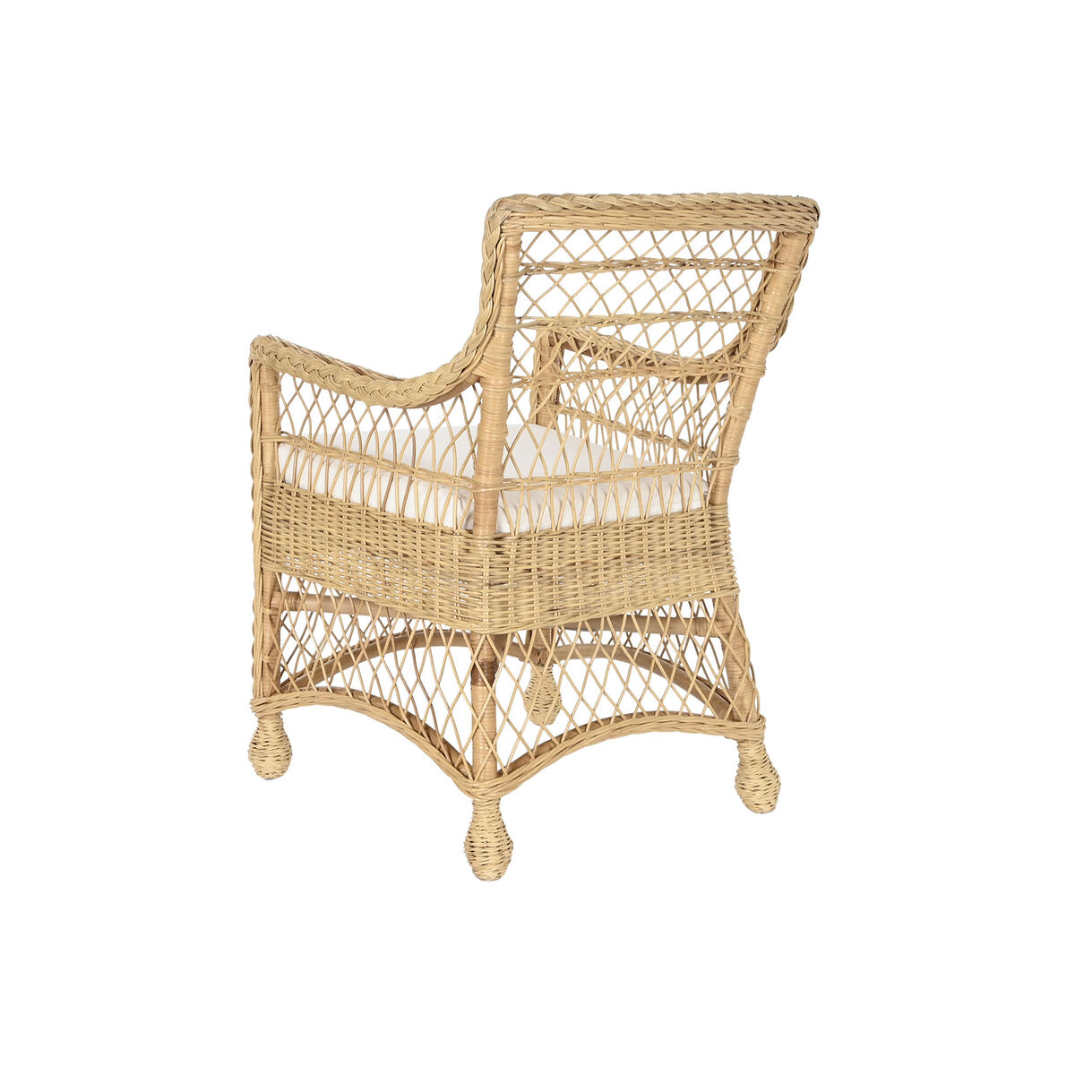 Fåtölj DKD Home Decor Vit Naturell 56 x 63 x 86 cm - 4