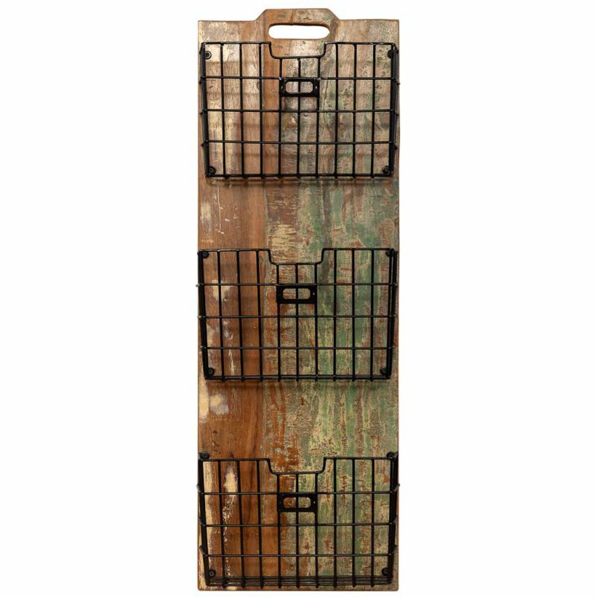 Hyllor Alexandra House Living Brun Trä Metall Järn 10 x 90 x 33 cm