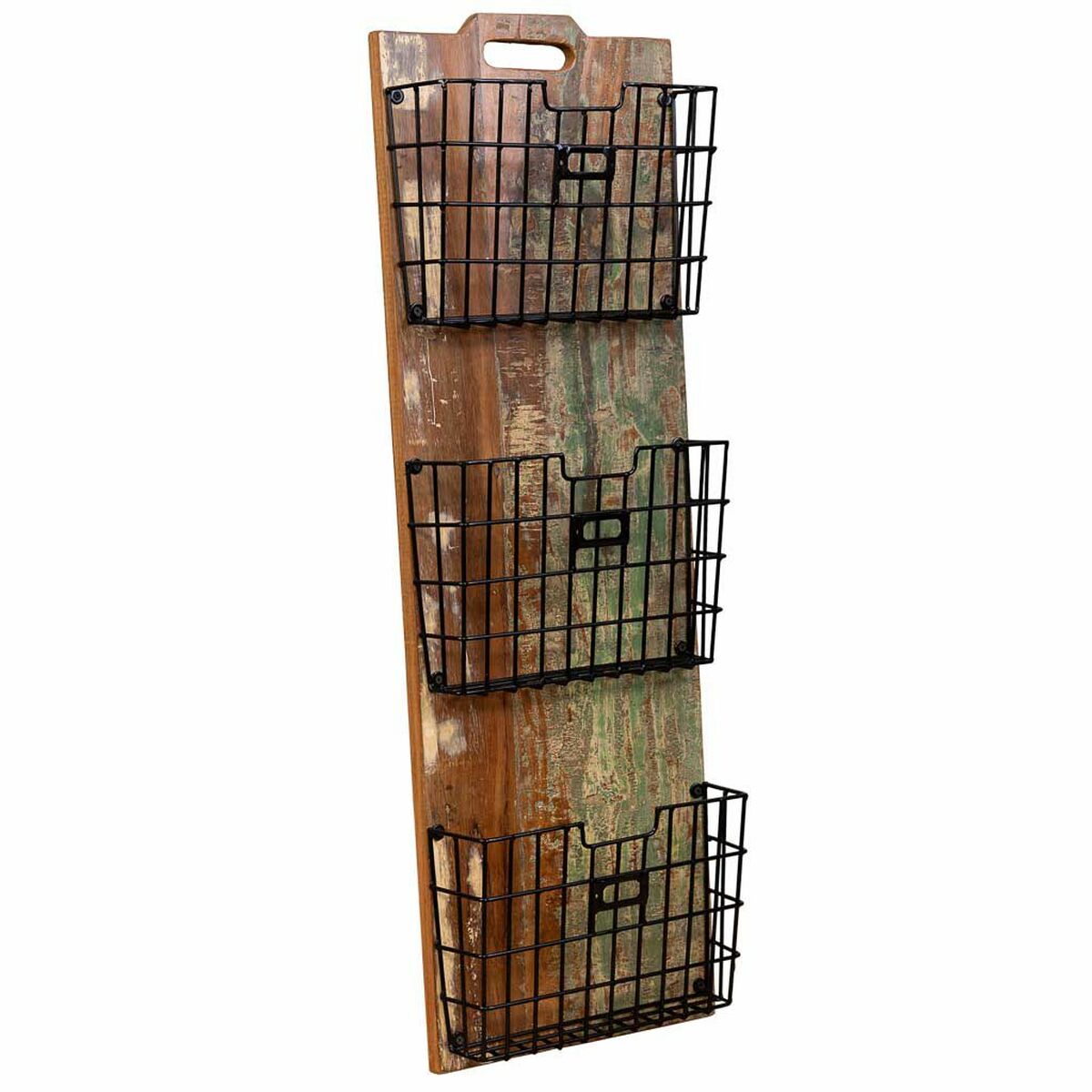 Hyllor Alexandra House Living Brun Trä Metall Järn 10 x 90 x 33 cm - 2