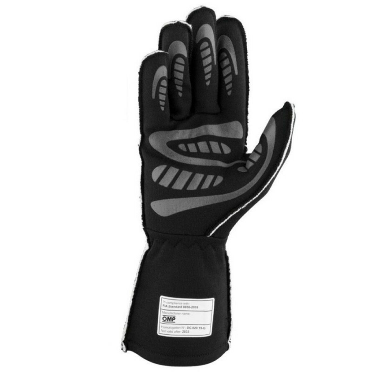 Karting Gloves OMP MY2025 Svart FIA 8856-2018 - 3