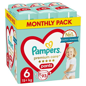 Engångsblöjor Pampers Premium 15-25 kg 6 (93 antal)