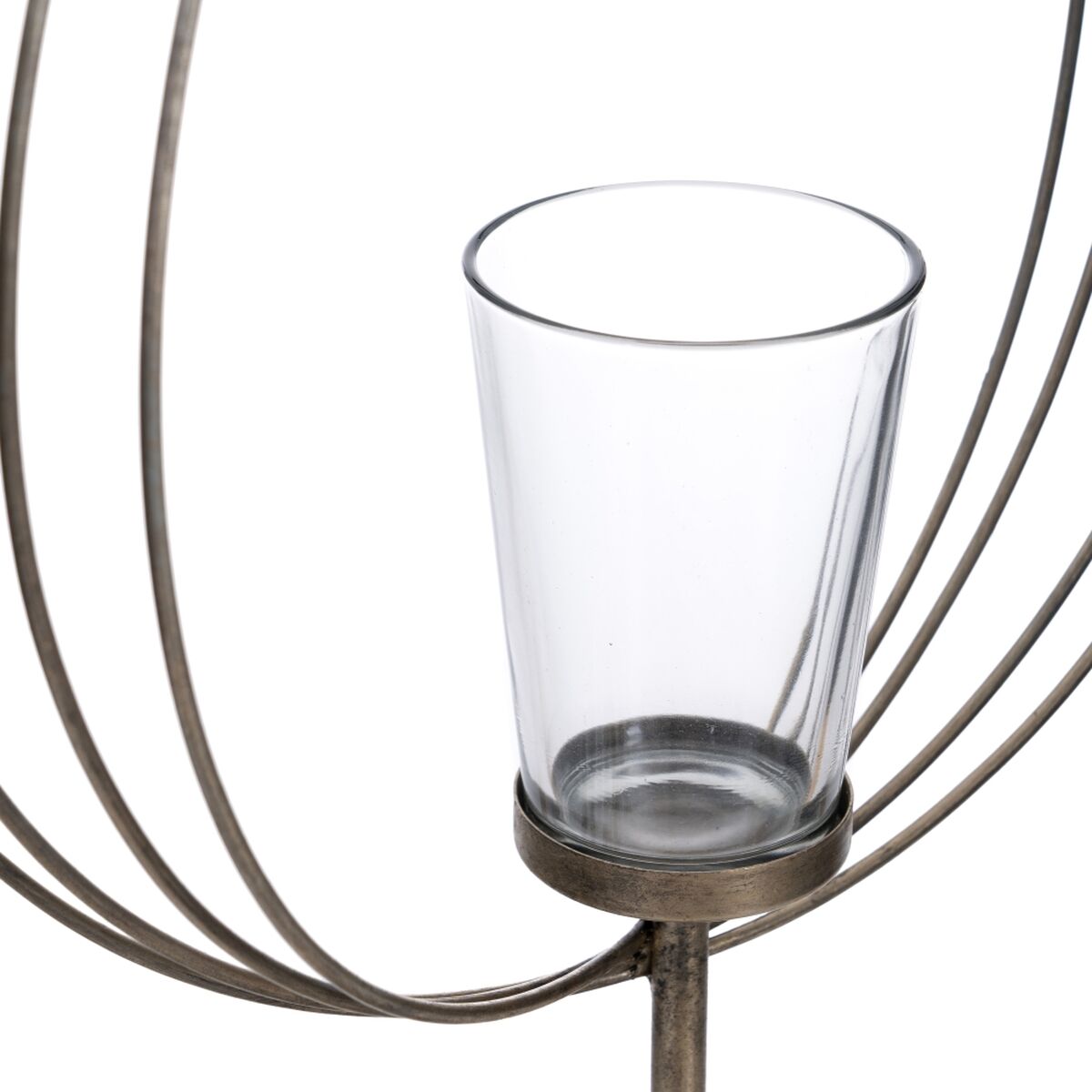 Ljusstakar 32,5 x 14,3 x 49,5 cm Glas Metall Silver - 4