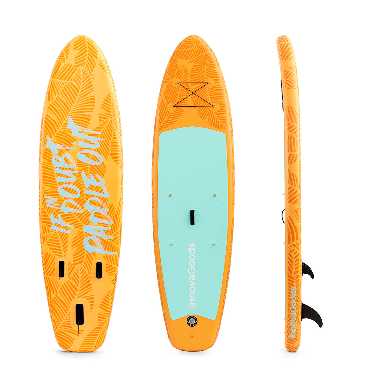 2-i-1 uppblåsbar paddel surfbräda med säte och tillbehör Siros InnovaGoods 10'5" 320 cm - 9