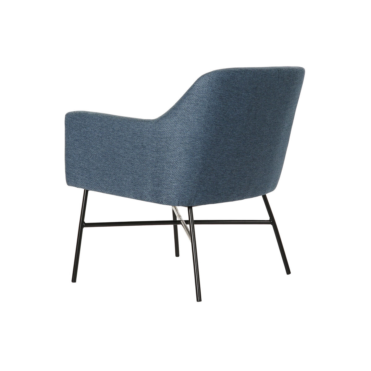 Fåtölj DKD Home Decor Blå Svart Metall 66 x 62 x 75 cm - 2