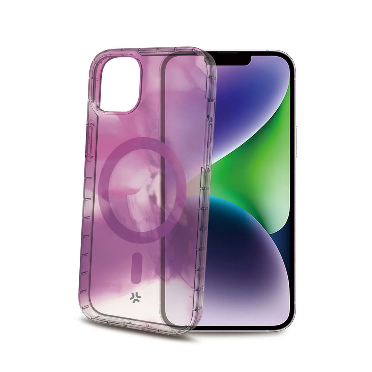 Mobilfodral Celly iPhone 15 Plus Purpur Transparent - 2