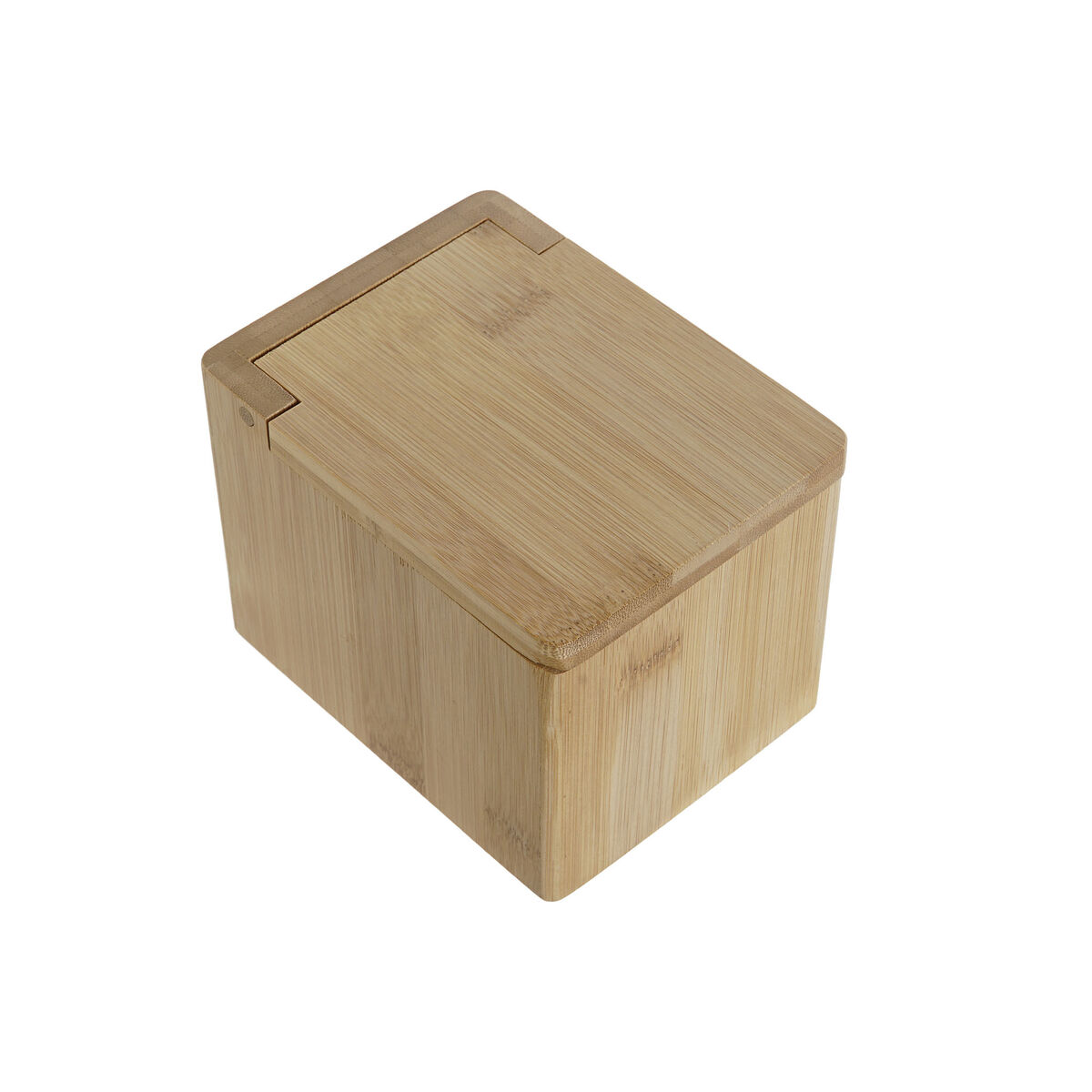 Saltkar med lock DKD Home Decor Naturell Bambu 10 x 13 x 10 cm - 4