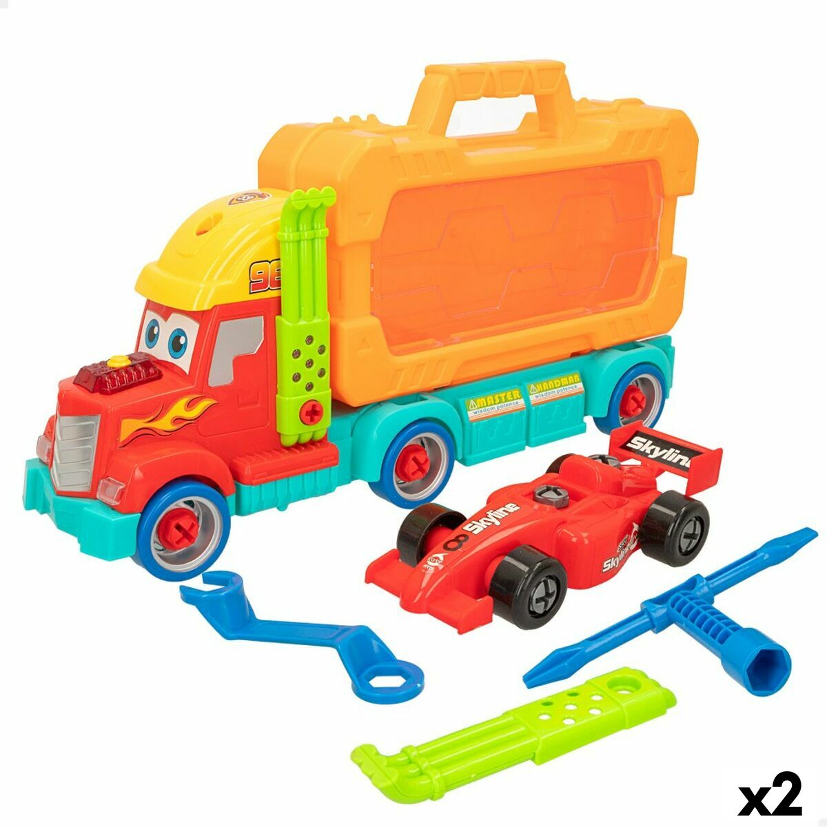 Fordonsbil Colorbaby 43 x 23,5 x 10,5 cm (2 antal)