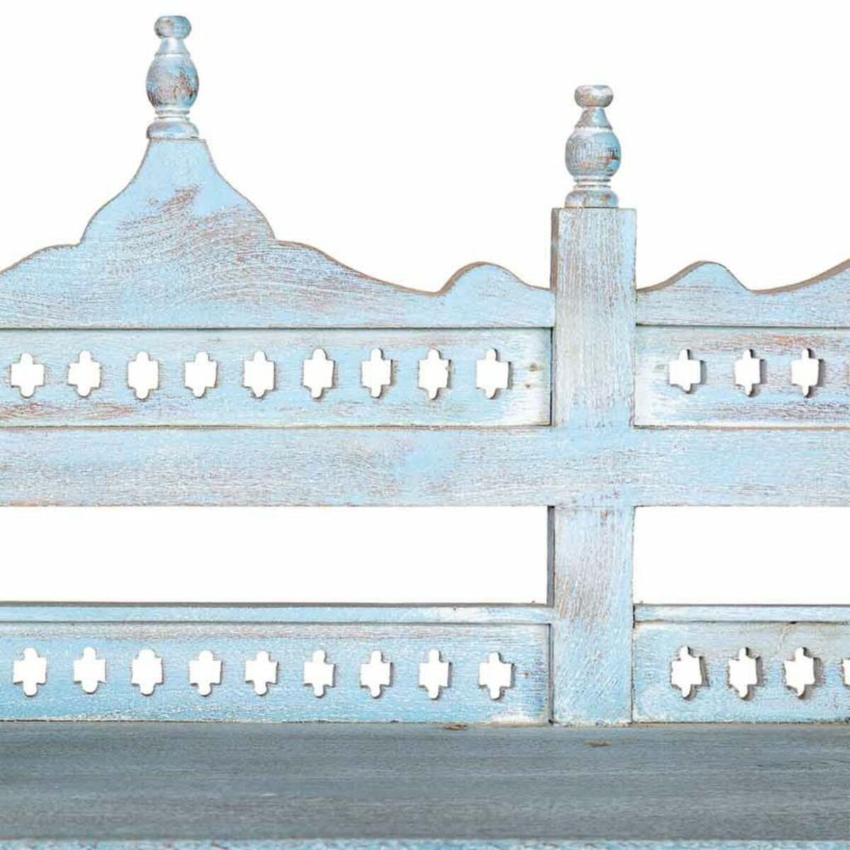 Bokhylla Alexandra House Living Blå Mangoträ 40 x 166 x 90 cm - 7