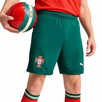 Fotbollsträningsbyxor, Vuxen Puma Portugal Grön Oliv Män