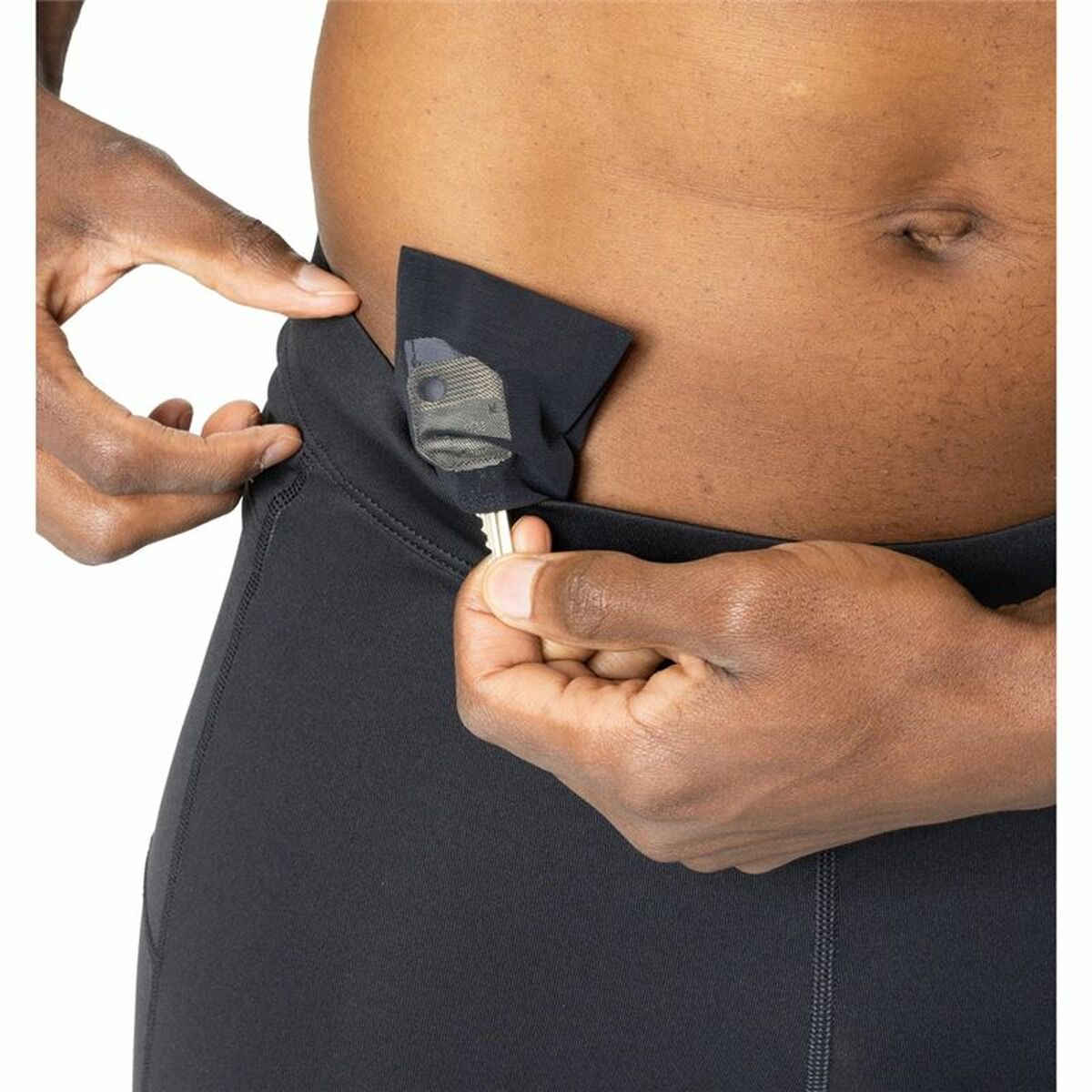 Korta träningsleggings Odlo Essentials Svart Män - 3