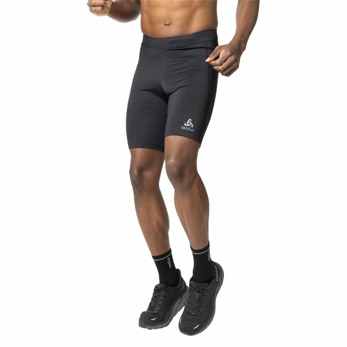 Korta träningsleggings Odlo Essentials Svart Män - 7