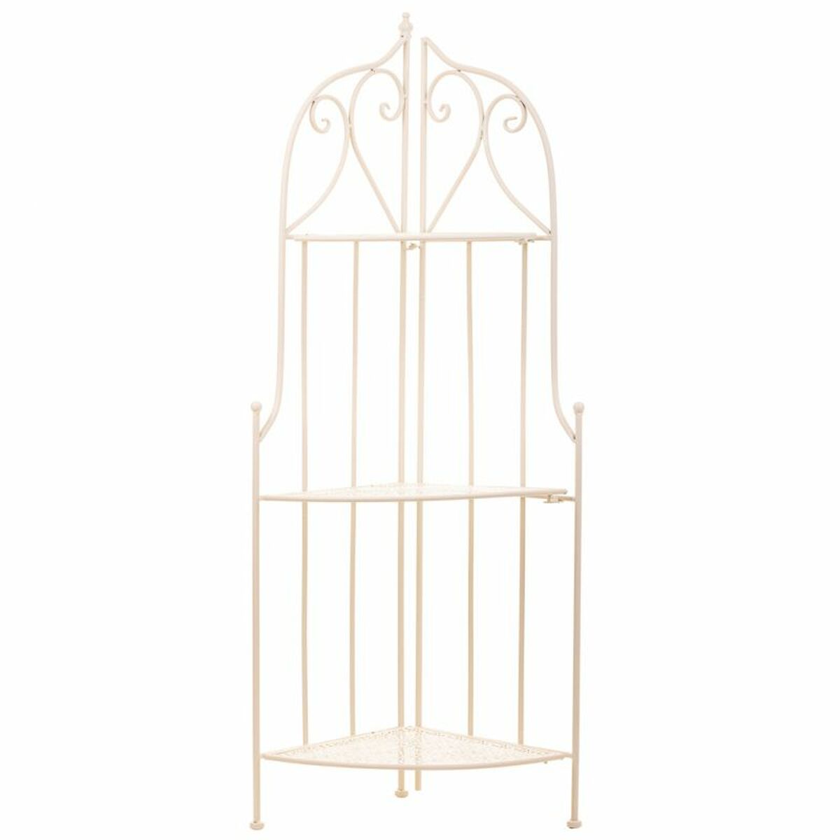 Vinkelhylla Alexandra House Living Vit Metall Järn Smide 30 x 38 x 30 cm - 3