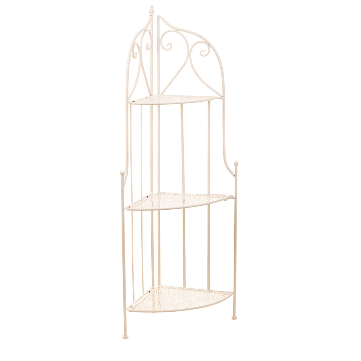 Vinkelhylla Alexandra House Living Vit Metall Järn Smide 30 x 38 x 30 cm