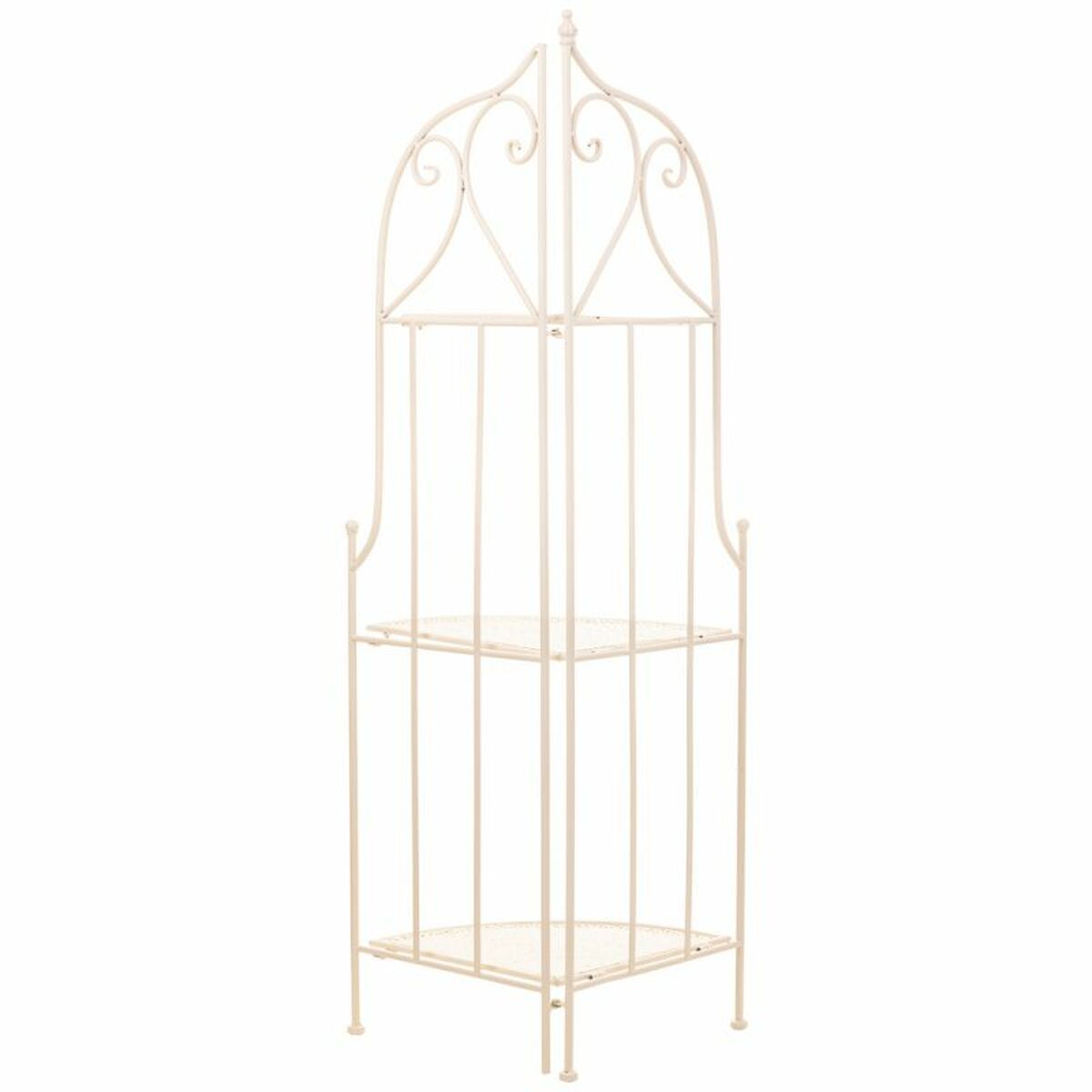 Vinkelhylla Alexandra House Living Vit Metall Järn Smide 30 x 38 x 30 cm - 5